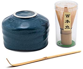 Matcha Tea Set W/Bowl, Bamboo Whisk & Spoon