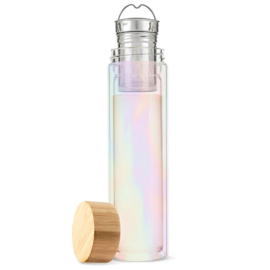 Tea Infuser Bottle W/Bamboo Lid